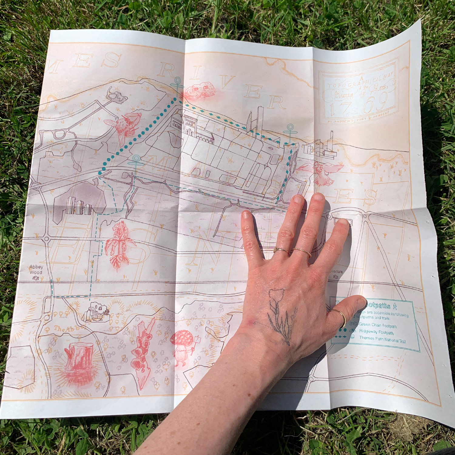 Erith Marshes Map Esther McManus , Beneath the Pavement, the Marshes